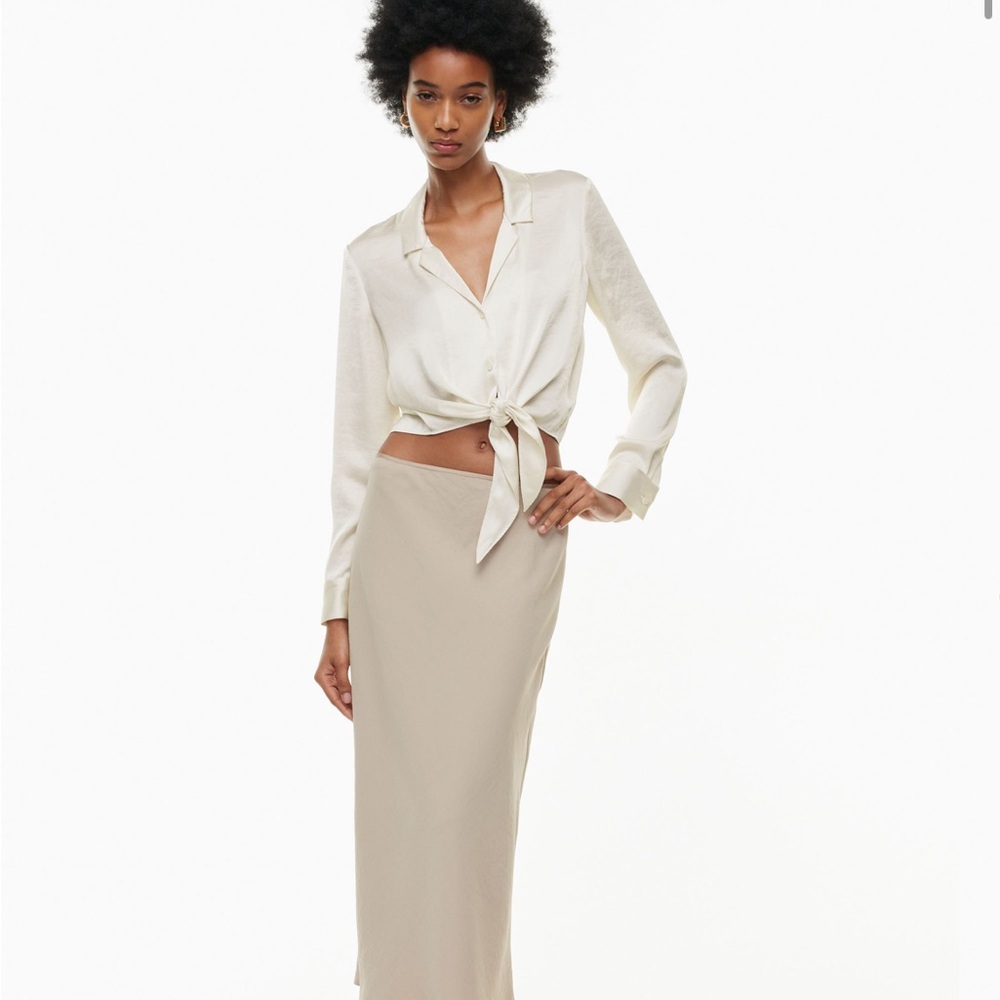 Wilfred White tie front blouse in XS